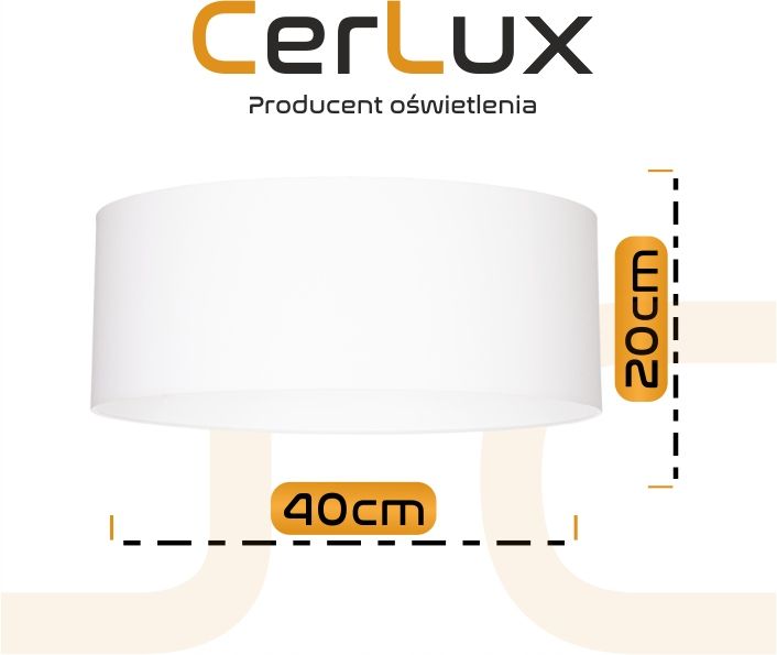 Abażur lampa, KLOSZ, LAMPA 40/20cm różne KOLORY zdjęcie 2