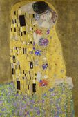 Plakat 20x30cm Pocałunek, Gustaw Klimt Vintage do Salonu
