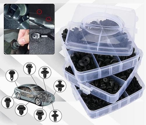 KLIPSY KOŁKI DO AUTA TAPICERKI ZESTAW 680 SPINEK SAMOCHODOWYCH ORGANIZER na Arena.pl