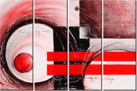 120CM 80 OBRAZ 4 ELEM ABSTRAKCJA ŚCIENNY