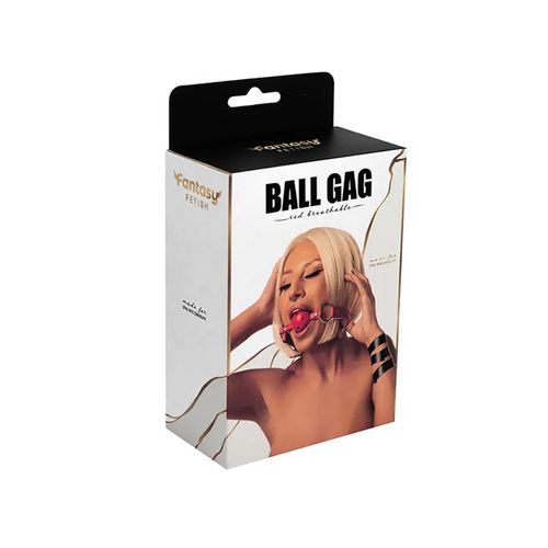 red breathable ball gag with adjustable strap na Arena.pl