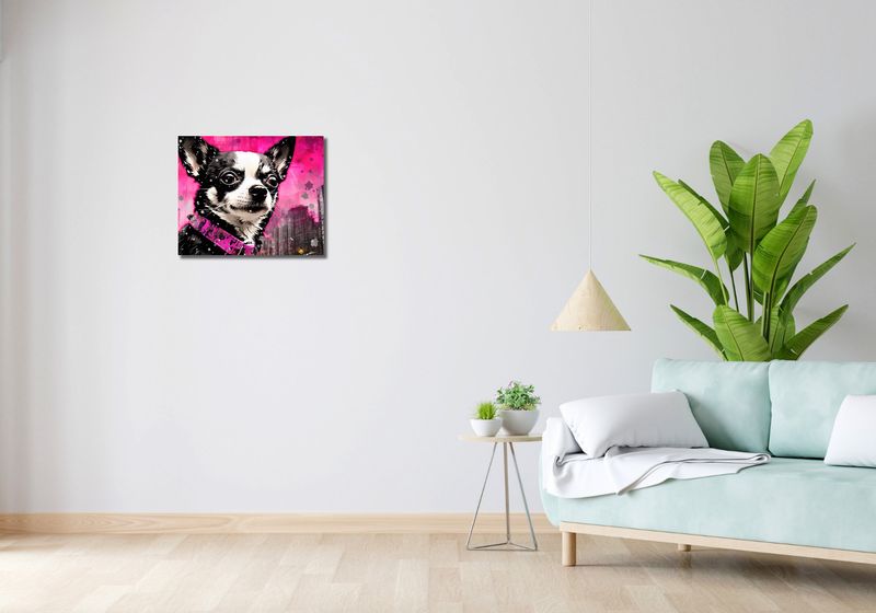 Obraz 50x40cm Mały Psiak o Dużej Duszy zdjęcie 2