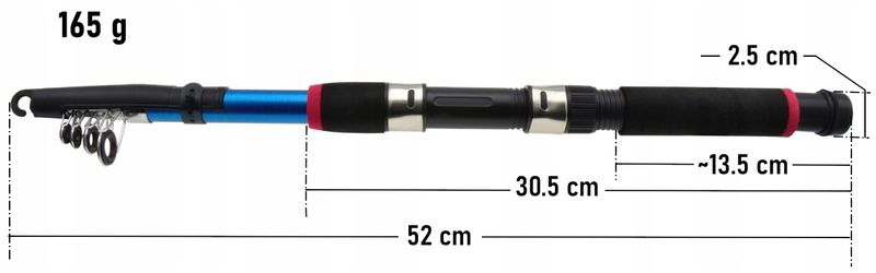 Wędka teleskopowa PATRIOT 240 WT 30-60 g 2,4 m zdjęcie 2