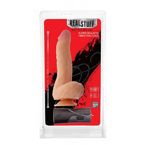 REAL STUFF DILDO WIBRATOR 19 cm na Arena.pl