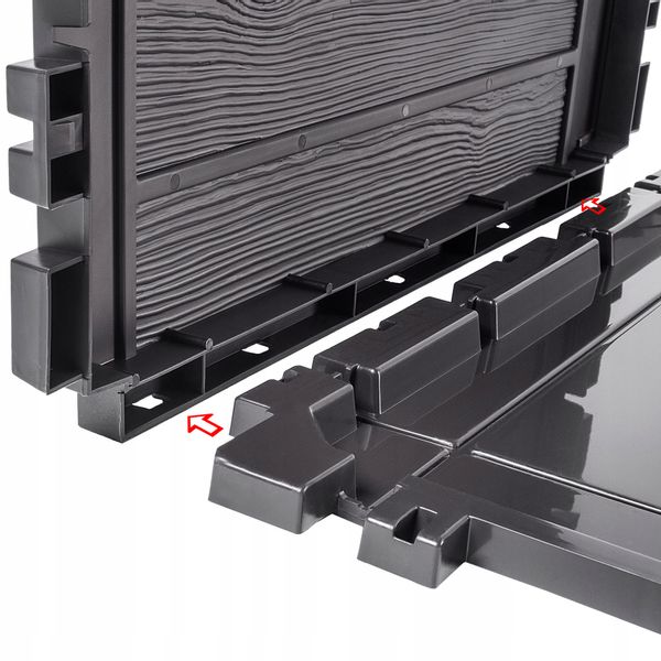 KADAX Skrzynia Ogrodowa Taras Balkonowa 140L Brąz zdjęcie 6