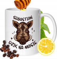 Kubek Dla Sebastiana Kolegi Przyjaciela Męża Z Nadrukiem Biały 330Ml
