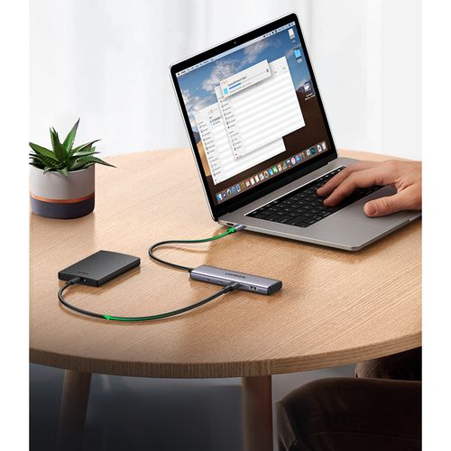HUB adapter portów USB-C - 2x USB-A 2x USB-C 20cm szary na Arena.pl