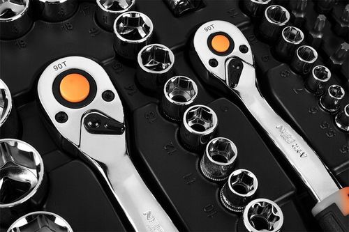 NEO KLUCZE NASADOWE 1/2' 3/8' 1/4' ZESTAW 219 SZT., CRV 10-076 ZESTAW na Arena.pl