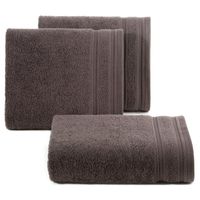 Ręcznik kąpielowy 70X140 cm ciemny beżowy bawełna 500 g/m² pasy
