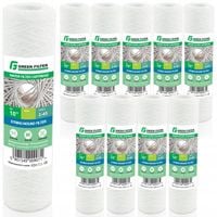 FILTR DO WODY WKŁAD 10' SZNURKOWY 20 MIKRON USUWA OSADY - 10 SZTUK