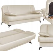 Kanapa sofa Sara ekoskóra rozkładana wersalka spania łóżko Family Meble