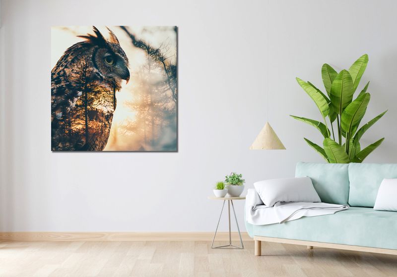 Obraz 100x100cm Sowi Duch zdjęcie 2