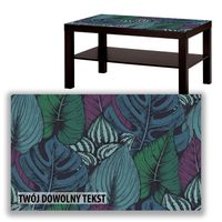 BLAT SZKLANY IKEA LACK Monstery z Twoim napisem 90x55cm 033a