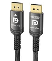 Kabel DisplayPort 2.1 15m 10K 8K 4K 240Hz 165Hz 144Hz 120Hz Nylon DP-DP