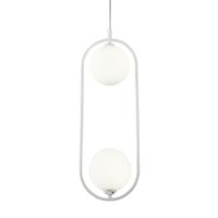 LAMPA wisząca RING MOD013PL-02W Maytoni modernistyczna OPRAWA zwis szklane kule białe
