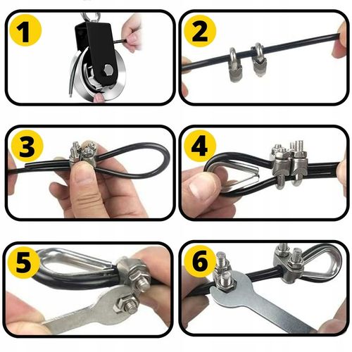 WYCIĄG GÓRNY I DOLNY ZESTAW DO 100KG UCHWYT TRICEPS DO TRENINGU SIŁOWEGO na Arena.pl