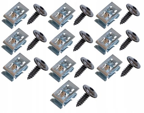 WKRĘTY ŚRUBY BLASZKI ZDERZAKA NADKOLA OSŁONY DO AUDI SEAT SKODA VOLKSWAGEN na Arena.pl