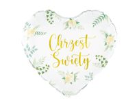 Balon foliowy, Chrzest Święty - Eukaliptus, 45 cm (18 cali) [balon na hel]