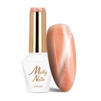 Lakier hybrydowy LED/UV Gel Polish Oranges Cat Eye Nr 210 MollyNails 8g