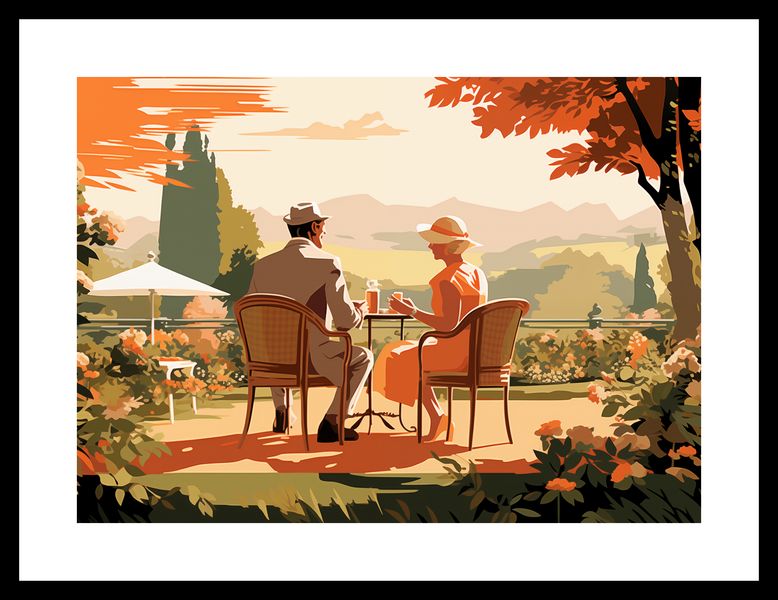 Plakat 35x25cm Retro Randka zdjęcie 3