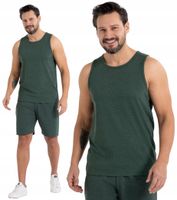 PODKOSZULKA KOSZULKA MĘSKA GŁADKA ZIELONY 100 % BAWEŁNA KLASYCZNA MORAJ L