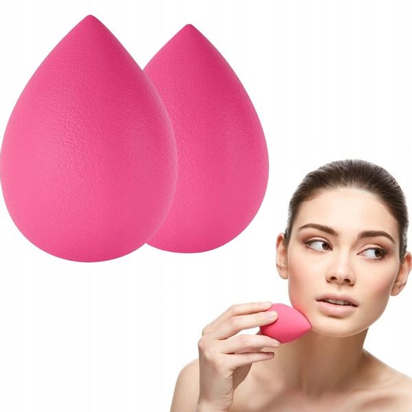 GĄBKA BLENDER DO MAKIJAŻU RÓŻOWA 2SZT MAKE-UP zdjęcie 1