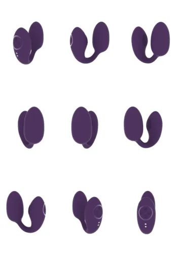 vive aika - wibrujące jajka podwojne, 2 silniki, pilot, fioletowe na Arena.pl