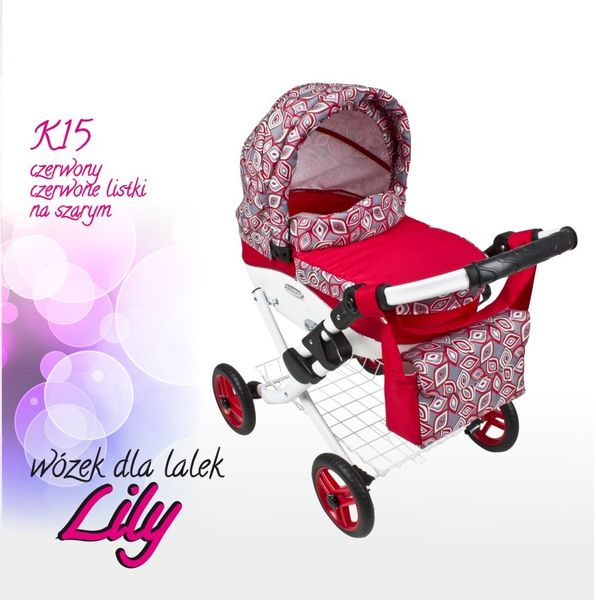 WÓZEK DLA LALEK LOLA K15 + TOREBKA DeLuXe zdjęcie 1