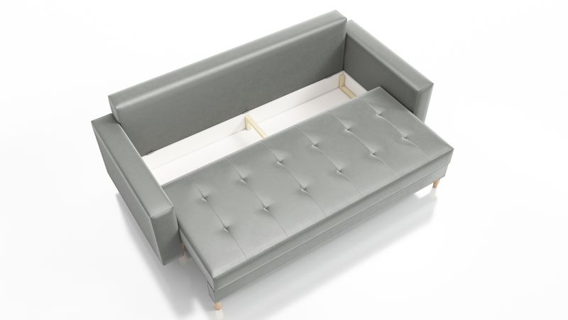 Kanapa SCANDI rozkładana, na sprężynach zdjęcie 9