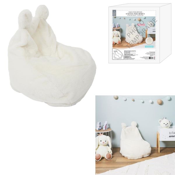 Pufa/siedzisko Lievre białe zdjęcie 5