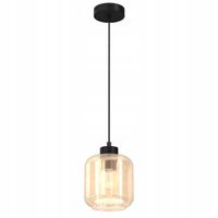 Lampa Wisząca SOMBRA Czarny Brązowy 90x16x14cm 60W LED Regulacja Wysokości