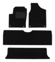 Dywaniki welurowe LUX do Seat Alhambra I 1995-2010 czarne