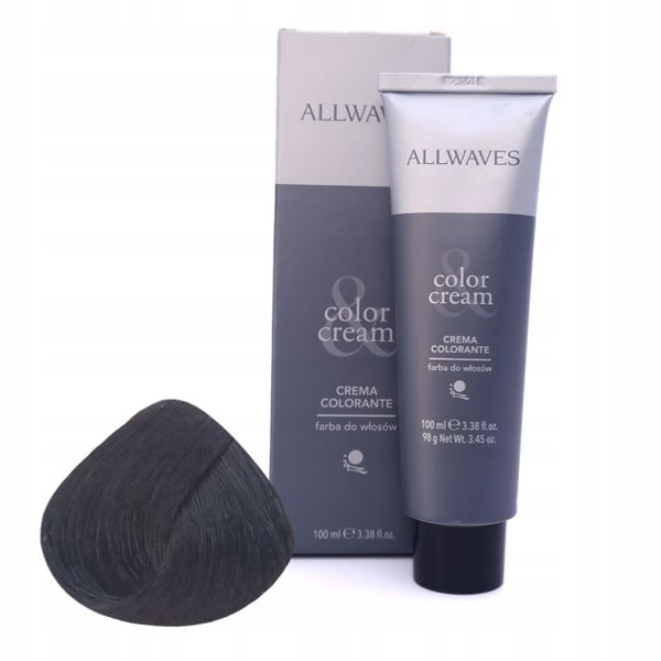 ALLWAVES Farba do włosów 1.0 - Czarny - 100ml zdjęcie 1