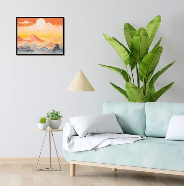 Plakat 50x40cm Świt nad Krainą Ciszych Gór zdjęcie 4