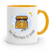 Kubek Żółty Dla Magazyniera To Skarb Prezent Z Nadrukiem Ze Zdjęciem