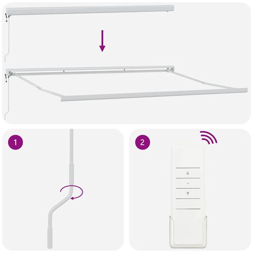 Zwijana markiza, antracytowo-biała, 4x3 m, tkanina i aluminium na Arena.pl