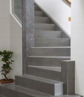 Szare betonowe płytki na schody 120x30 atest R10