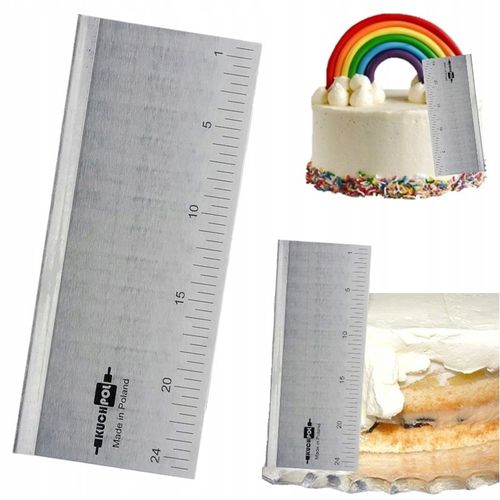 Skrobka Do Tortu Packa Do Wygładzania Tortu Szpatuła Profesjonalna 25 CM na Arena.pl