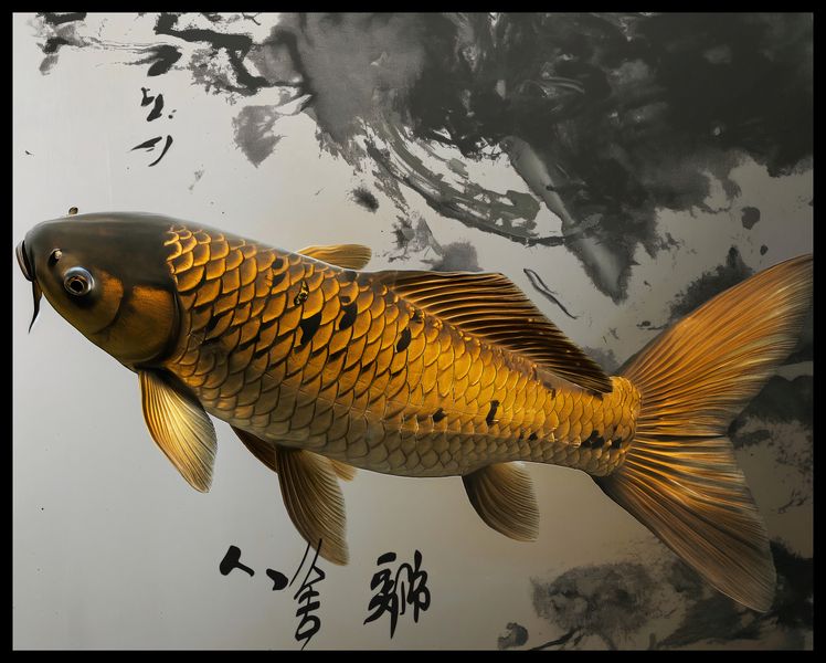 Plakat 76x60,5cm Spokojna Ryba Koi zdjęcie 2