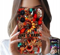 ETUI DO OPPO RENO7 LITE 5G - SHE IS RARE, SŁONECZNIKI, KWIATY, MOTYLE