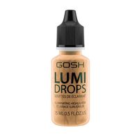 Gosh LUMI DROPS rozświetlacz w płynie do twarzy i ciała 014 Gold 15 ml