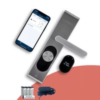 Shelly LOQED Smart Lock Inteligentny Zamek Do Drzwi WiFi Bluetooth Srebrny