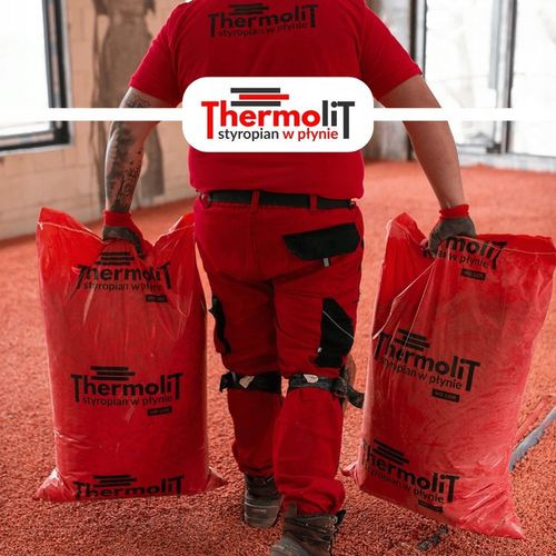 THERMOLIT styropian podłogowy w płynie GRANULAT EPS100 styrobeton worek 60l na Arena.pl