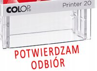 pieczątka automatyczna o treści POTWIERDZAM ODBIÓR