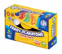 Farby plakatowe ASTRA 6 kolx20ml Standard box 5144