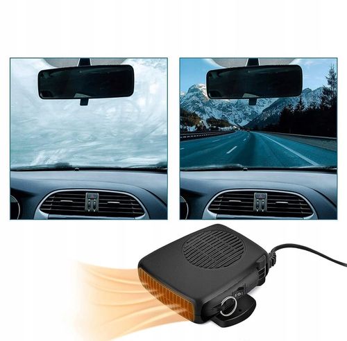 12V 200W PODGRZEWACZ SAMOCHODOWY PRZENOŚNY TERMOWENTYLATOR SAMOCHODOWY na Arena.pl