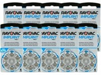 Baterie słuchowe do implantów Rayovac Implant PRO+ 675 / PR44 - 60 sztuk