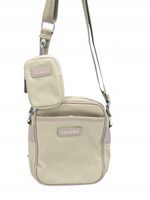 Charro - torebka listonoszka z portfelikiem PVC khaki CH8065-19