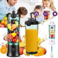 PRZENOŚNY BLENDER, ELEKTRYCZNY SOKOWIRÓWKA USB, IDEALNY DO MIESZANIA, 600ML