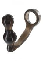 Masażer Prostaty I Ring Na Penisa W Jednym - Powerplug & Penisring - Szary